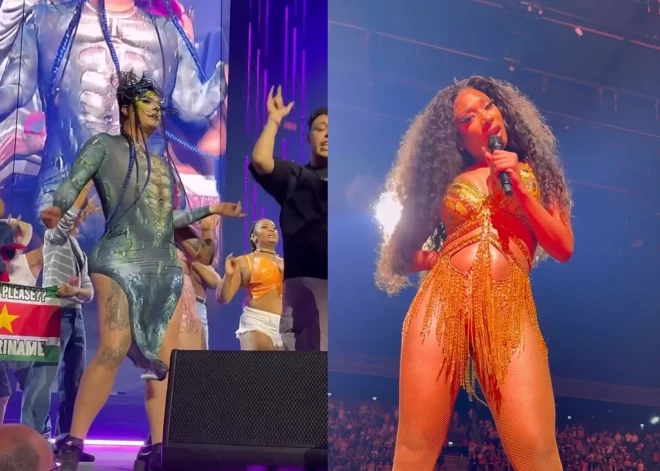 VIDEO: Amuna Davis nonāk uz vienas skatuves ar Megan Thee Stallion