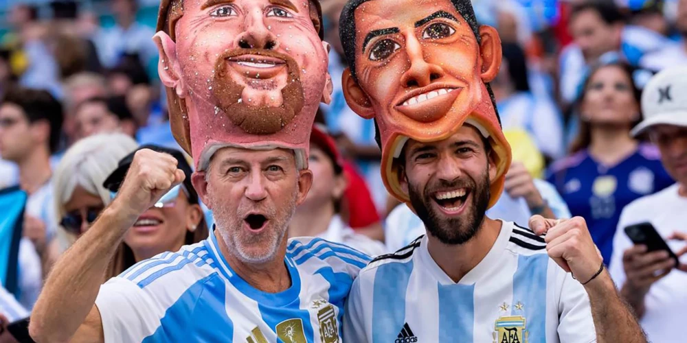 Fani svin Argentīnas uzvaru "Copa America".