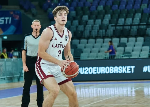 Latvijas U-20 basketbolistiem pirmā uzvara Eiropas čempionāta B divīzijā