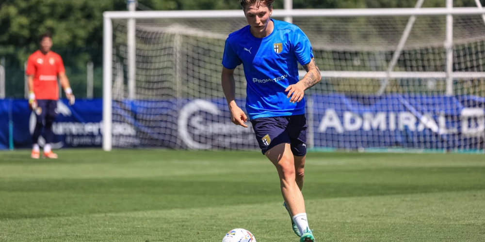 Dario Šits "Parma" treniņā šī gada jūlijā.