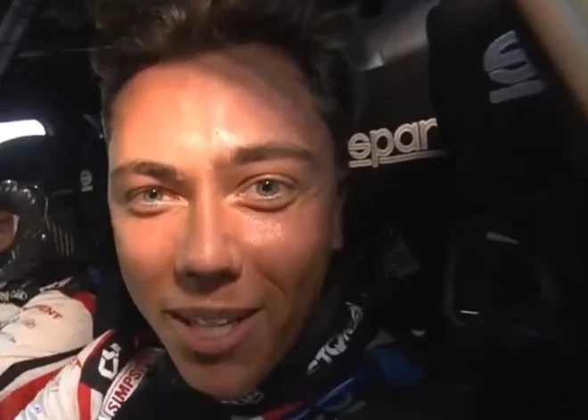 VIDEO: par šo priecāsimies un leposimies vēl ilgi! Noskaties Mārtiņa Seska emocijas pēc vēsturiskās pirmās uzvaras WRC rallija ātrumposmā