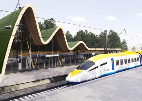 "Rail Baltica" projekta vizualizācija.