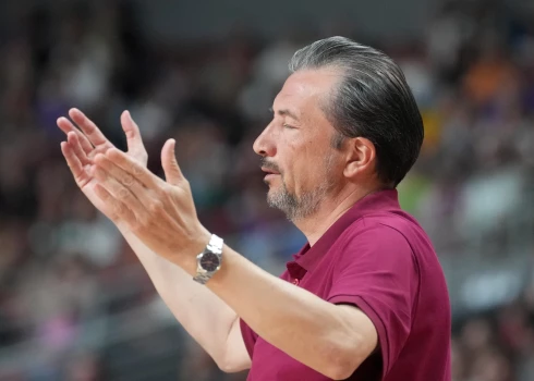 Latvijas vīriešu basketbola izlases galvenais treneris Luka Banki.