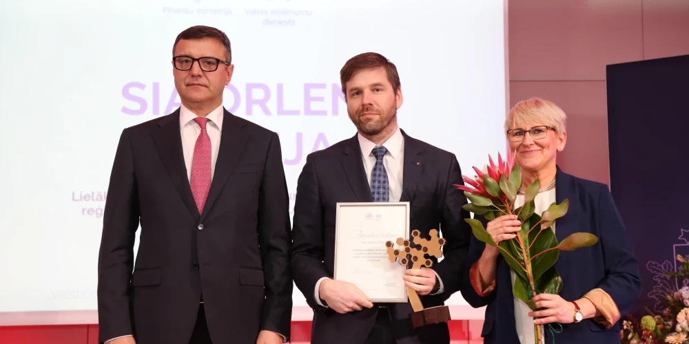 Orlen Latvia получает награду в 2018 году.