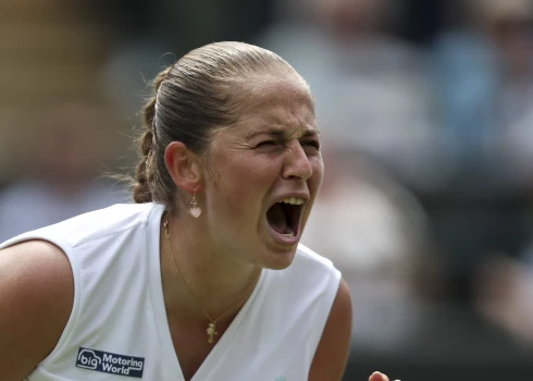 Latvijas labākā tenisiste Aļona Ostapenko.