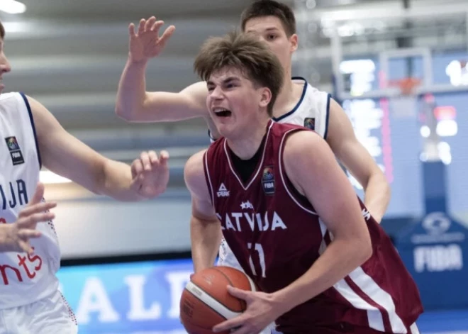 Latvijas U-18 basketbolisti piedzīvo sakāvi arī otrajā Eiropas čempionāta mačā