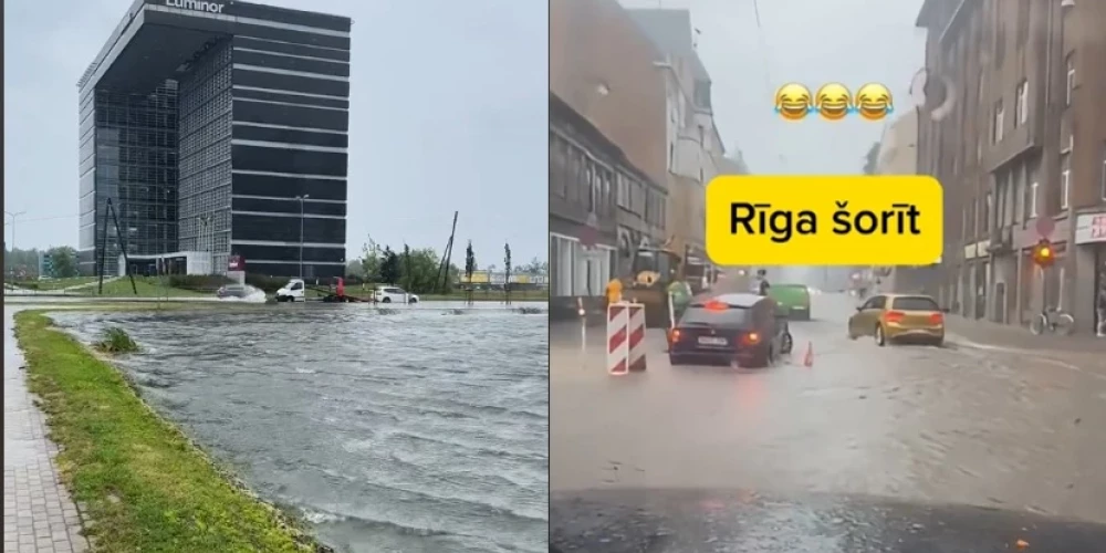 Утром ситуация в Риге обстояла так.