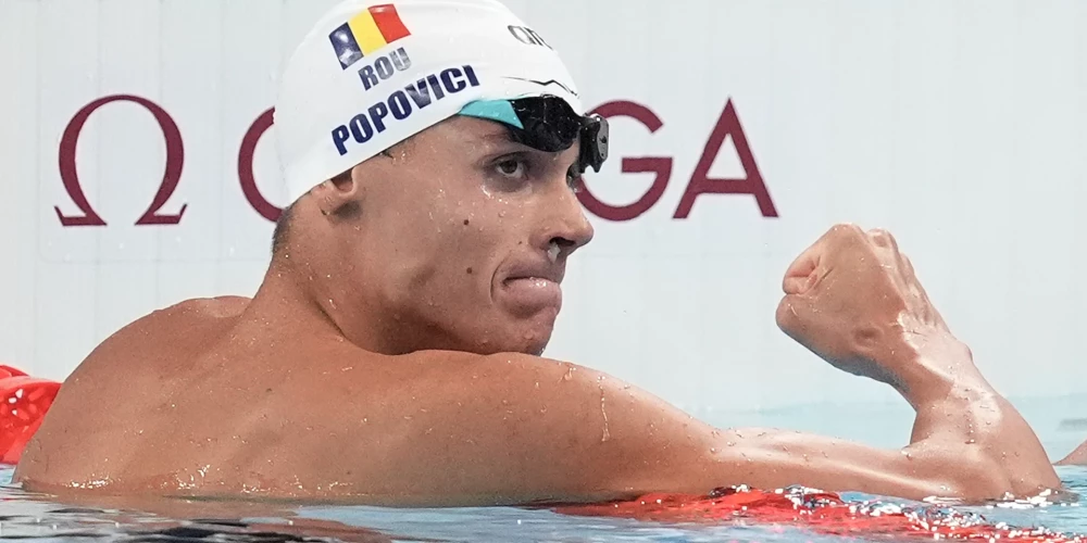 Olimpiskais čempions rumānis Davids Popoviči.