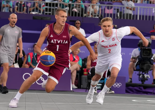 Olimpiskie čempioni Latvijas 3x3 basketbolisti ar Zigmāru Raimo, Franci Lāci, Kārli Lasmani un Nauri Miezi sastāvā svētdien izcīnīja uzvaru Parīzes olimpisko spēļu grupas turnīra pēdējā, septītajā spēlē, pamatturnīrā iekrājot nevainojamu bilanci.