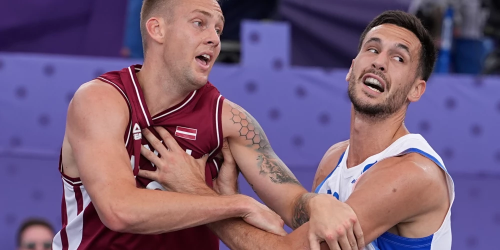 Apakšgrupas spēlē Francijas 3x3 basketbolistiem izdevās no ritma izsist vienu no mūsu līderiem Kārli Paulu Lasmani, ko latvietis atzina pēc mača.