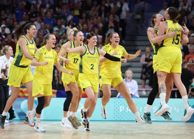 Austrālijas basketbolistes apbēdina mājinieces francūzietes un pēdējās iekļūst ceturtdaļfinālā