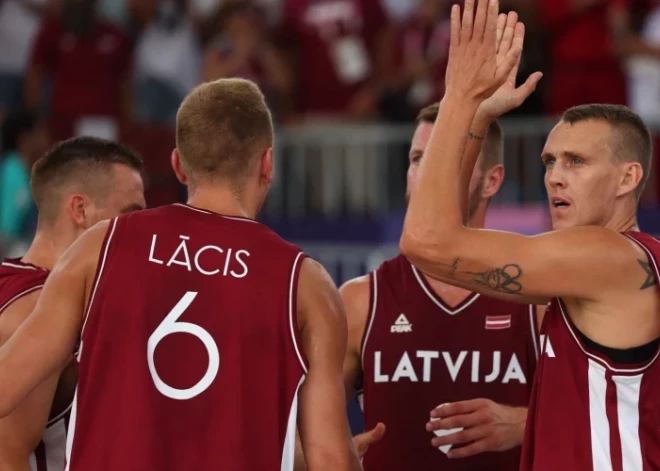 Латвийские баскетболисты 3x3 проиграли в борьбе за бронзовые медали на Олимпийских играх