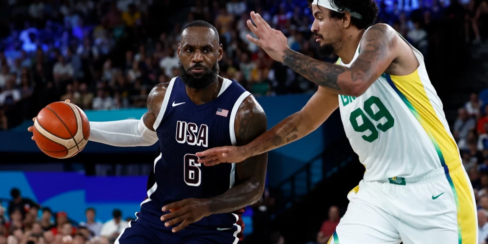Lebrons Džeimss ar kolēģiem neatstāja Brazīlijai ne mazākās cerības