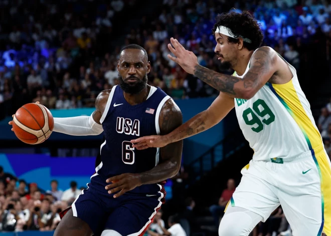 NBA superzvaigžņu ceļarullis pārbrauc pāri Brazīlijai; olimpiādes pusfinālā ASV eksaminēs Serbiju