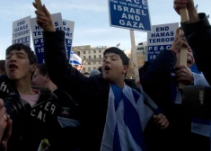 Demonstrācija Palestīnā.