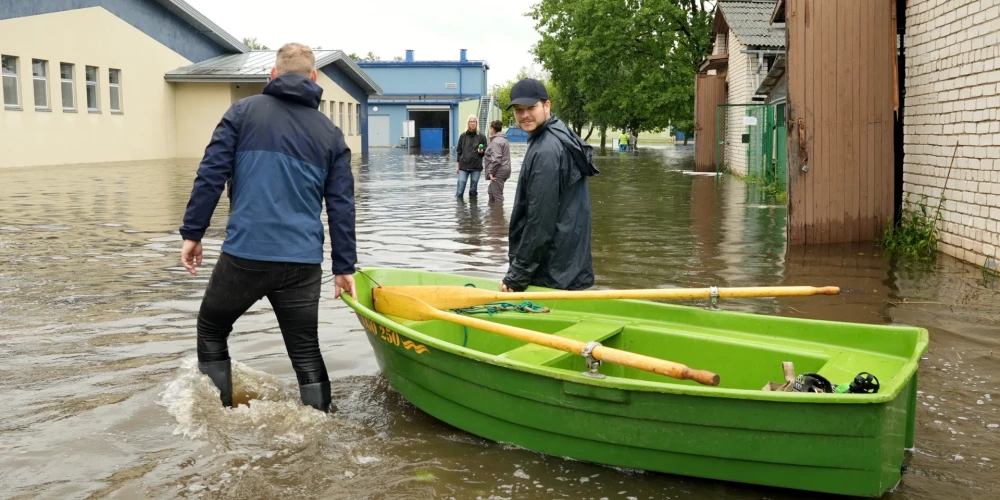 Наводнение в Елгаве в июле 2024 года.