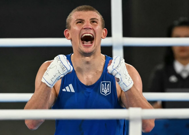 Ukrainis Hižņaks svara kategorijā līdz 80 kilogramiem uzvar olimpisko spēļu boksa turnīrā
