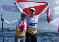 Austrijas burātāji Lara Valdava un Lukass Mērs.