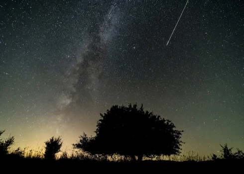 Perseīdu meteors 2024. gada 11. augustā Ungārijā.