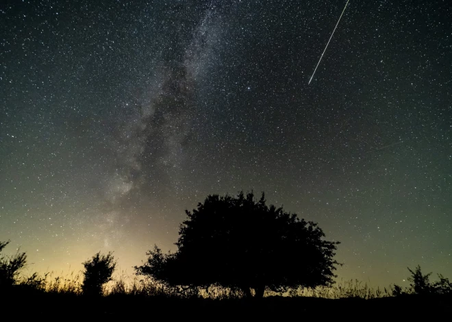 Perseīdu meteors 2024. gada 11. augustā Ungārijā.