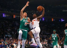 Kristaps Porziņģis pret Ņujorkas "Knicks" 2023. gadā