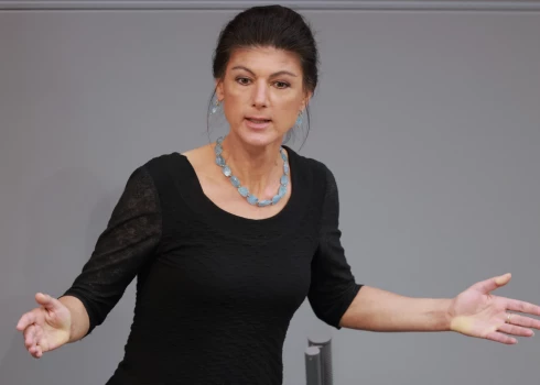 Vācijas kreiso ekstrēmistu līdere Zāra Vāgenknehta.