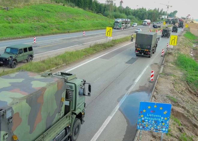 Uz mācībām Lietuvā Vācija sāk nogādāt vairāk nekā 650 militārās tehnikas vienību