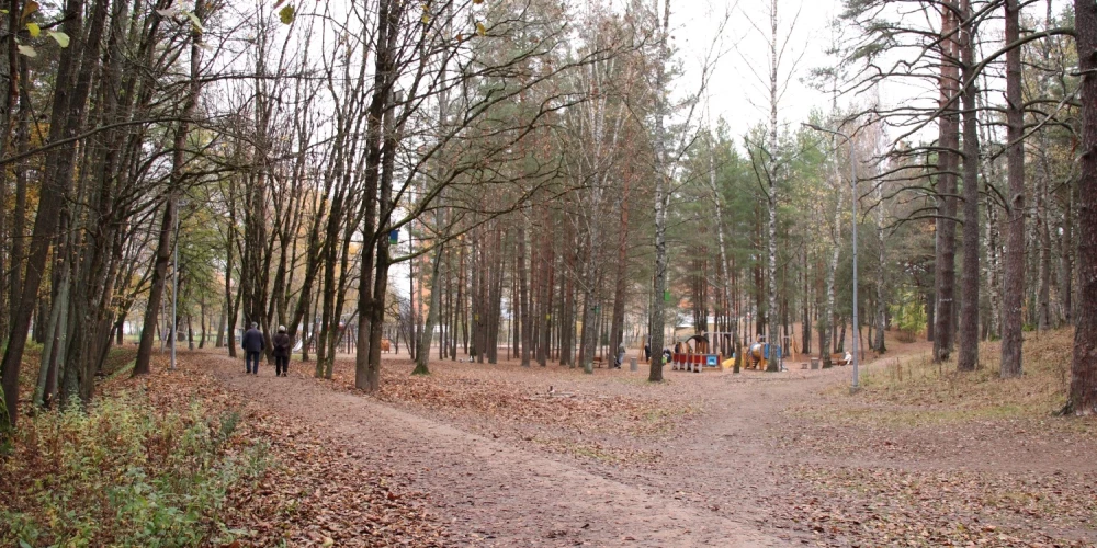 Anniņmuižas parks rudenī. 