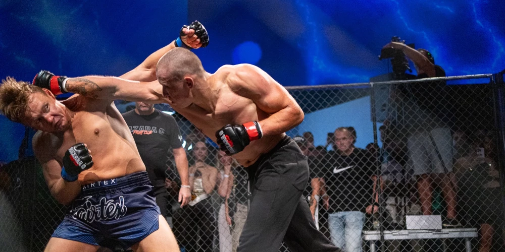  Rīgā norisinājās pirmais “Bazara 0 Fight Club” cīņu šovs.