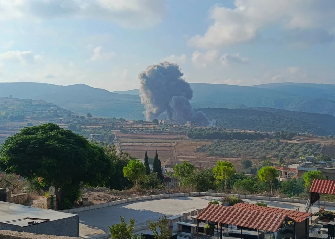 Izraēla dod triecienus mērķiem Libānā, lai novērstu "Hezbollah" uzbrukumu