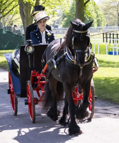 Lady Louise Windsor joined by her mother Sophie, Duchess of Edinburgh take part in the Meet of The British Driving Society at the Royal Windsor Horse show.