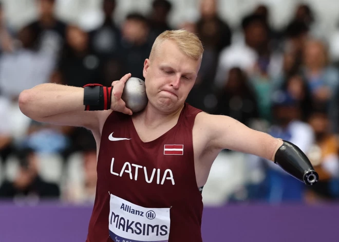 Raivo Maksims izcīna desmito vietu paralimpisko spēļu lodes grūšanā