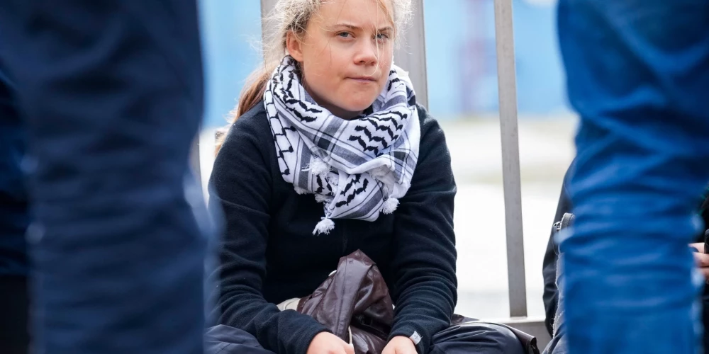 Klimata aktīviste Grēta Tūnberga.