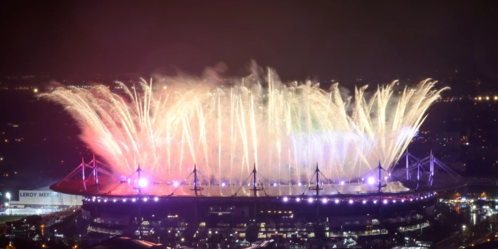 Paralimpisko spēļu noslēgšana Parīzes "Stade de France" (foto: Scanpix / The Associated Press)
