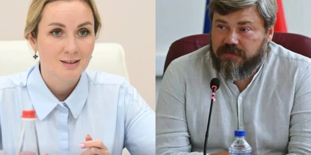 Marija Ļvova-Belova un Konstantīns Malofejevs (ekrānuzņēmums no "X")