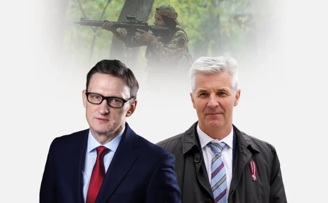 Jurģis Liepnieks un Artis Pabriks komentē iespējamo militāro dienestu sievietēm.