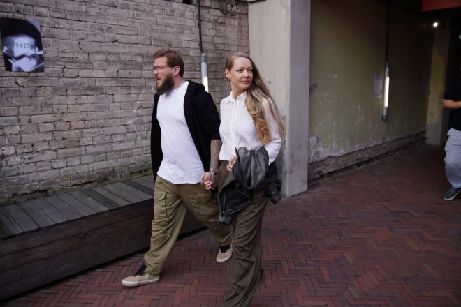 Undīne Balode ar mīļoto vīrieti reperi Raimondu Blisiņu.