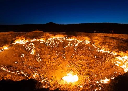 Darvazas gāzes krāteris Turkmenistānā.