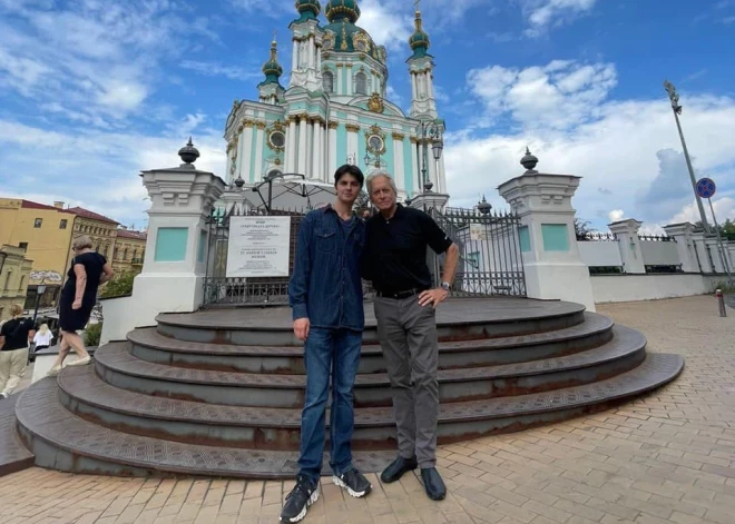 Майкл Дуглас с сыном впервые приехал в Киев - там у него важная миссия