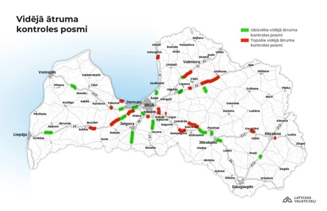 Latvijā plānots ierīkot 17 jaunus vidējā ātruma radarus.