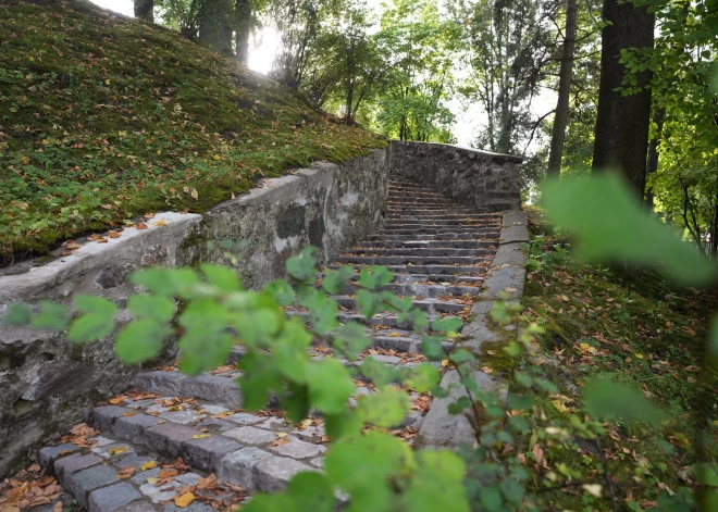 Atjaunotais Arkādijas parks.