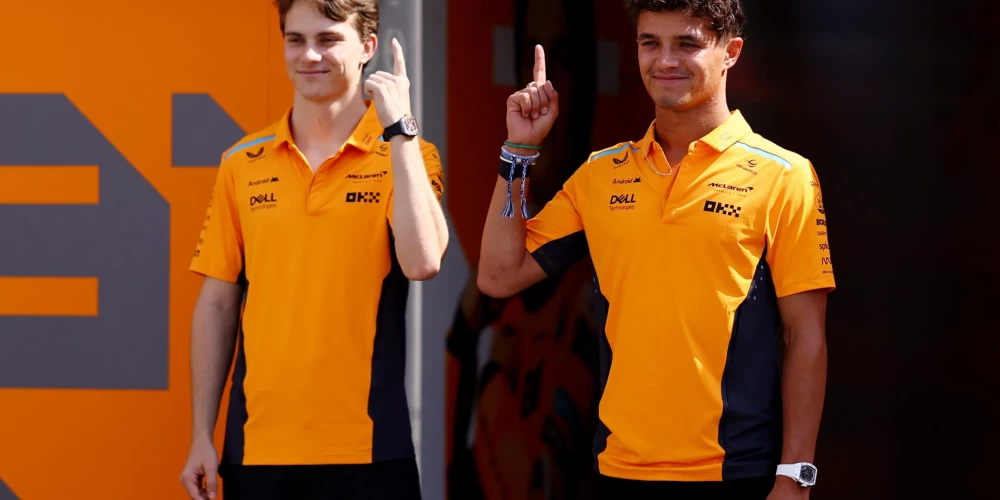 "McLaren" piloti Oskars Piastri un Lando Noriss vienojušies, ka savā starpā vairs necīnīsies un rīkosies tikai komandas interesēs.