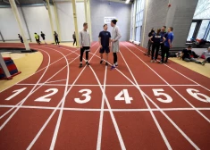 Murjāņu sporta ģimnāzijas rekonstruētā sporta halle.