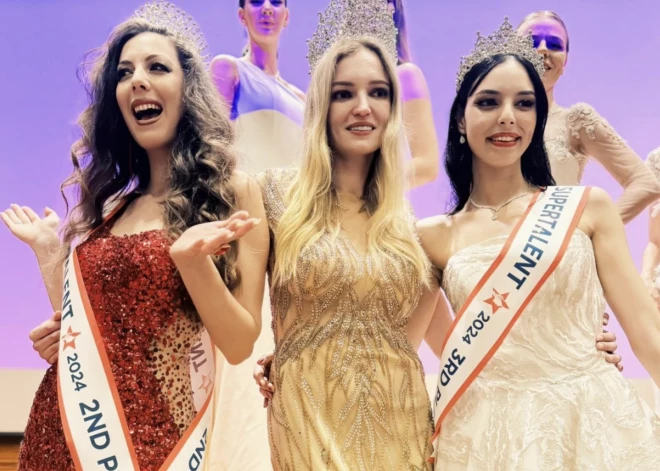 Латвийская красавица Мелдра Розенберга победила в конкурсе красоты "Miss Supertalent World", проходившем в Южной Корее.