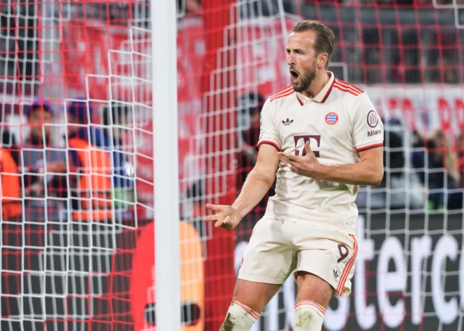 Harijs Keins UEFA Čempionu līgas pirmajā spēlē gūst četrus vārtus, palīdzot "Bayern" izcīnīt graujošu uzvaru