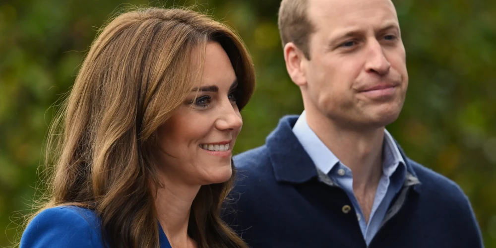 Princese Ketrīna un princis Viljams.