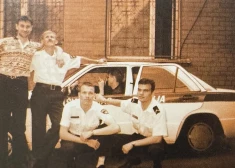 Rīgas pašvaldības policisti 1990. gadā.