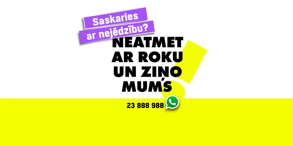 Palīdzi veidot labāku Latviju! Ziņo par nejēdzībām: sos@jauns.lv