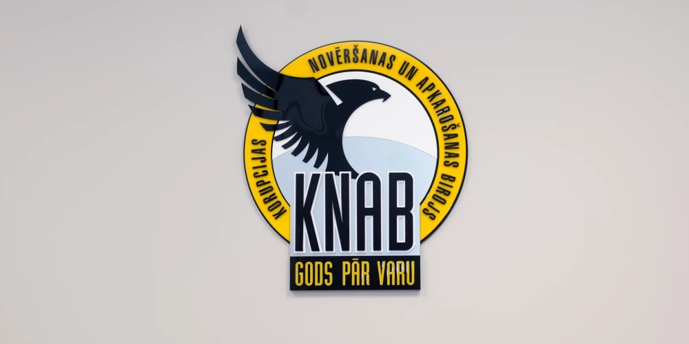 Korupcijas novēršanas un apkarošanas biroja logo.