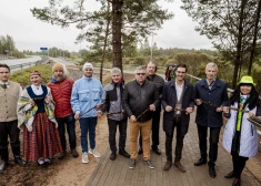 Gājēju un velobraucēju infrastruktūras un atjaunotā tilta pār Pelītes upi svinīgā atklāšana.